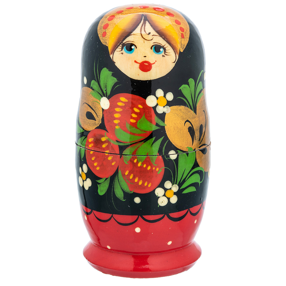 Матрешка «Клубника» 5 мест - интернет магазин Русь Велика я фото 1