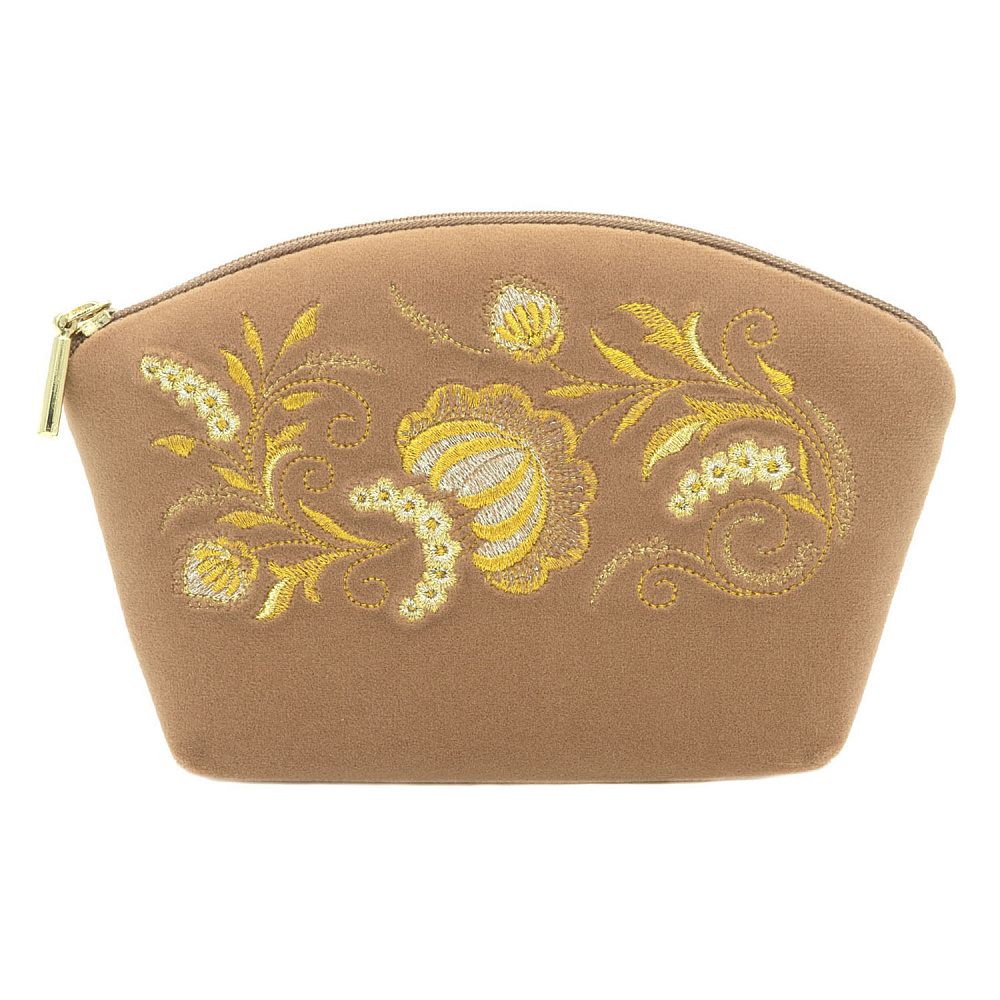 Косметичка «Серенада». Бежевая с вышивкой - интернет магазин Русь Велика я фото 1