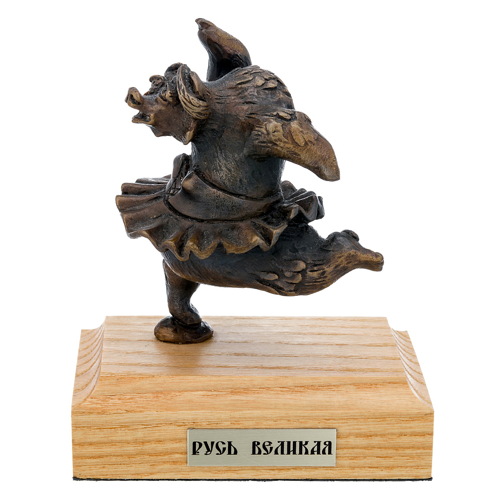 Бронзовая статуэтка «Мишка-балерина» - интернет магазин Русь Велика я 