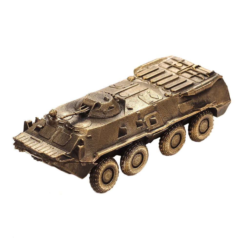 Скульптура «БТР 80» из бронзы. Масштаб 1:100 - интернет магазин Русь Велика я 