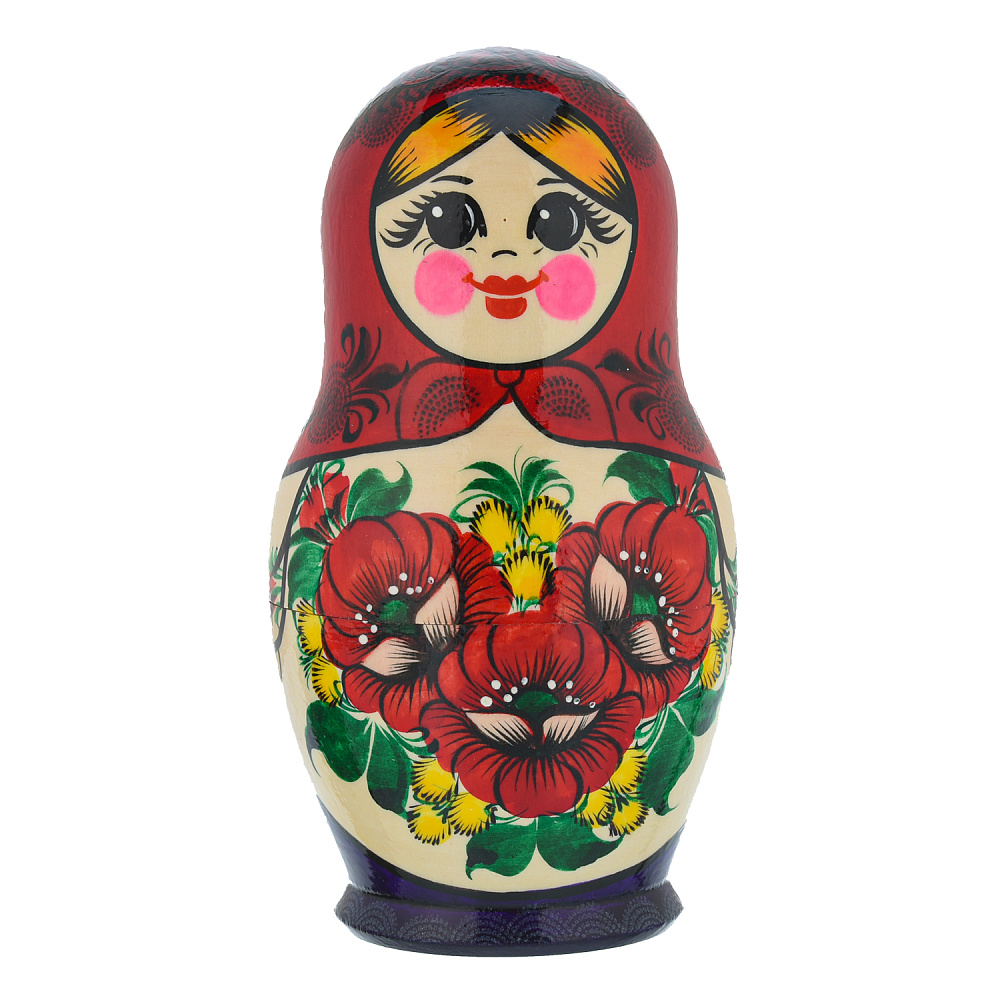 Матрешка семеновская «Россиянка» 10 мест - интернет магазин Русь Велика я фото 1