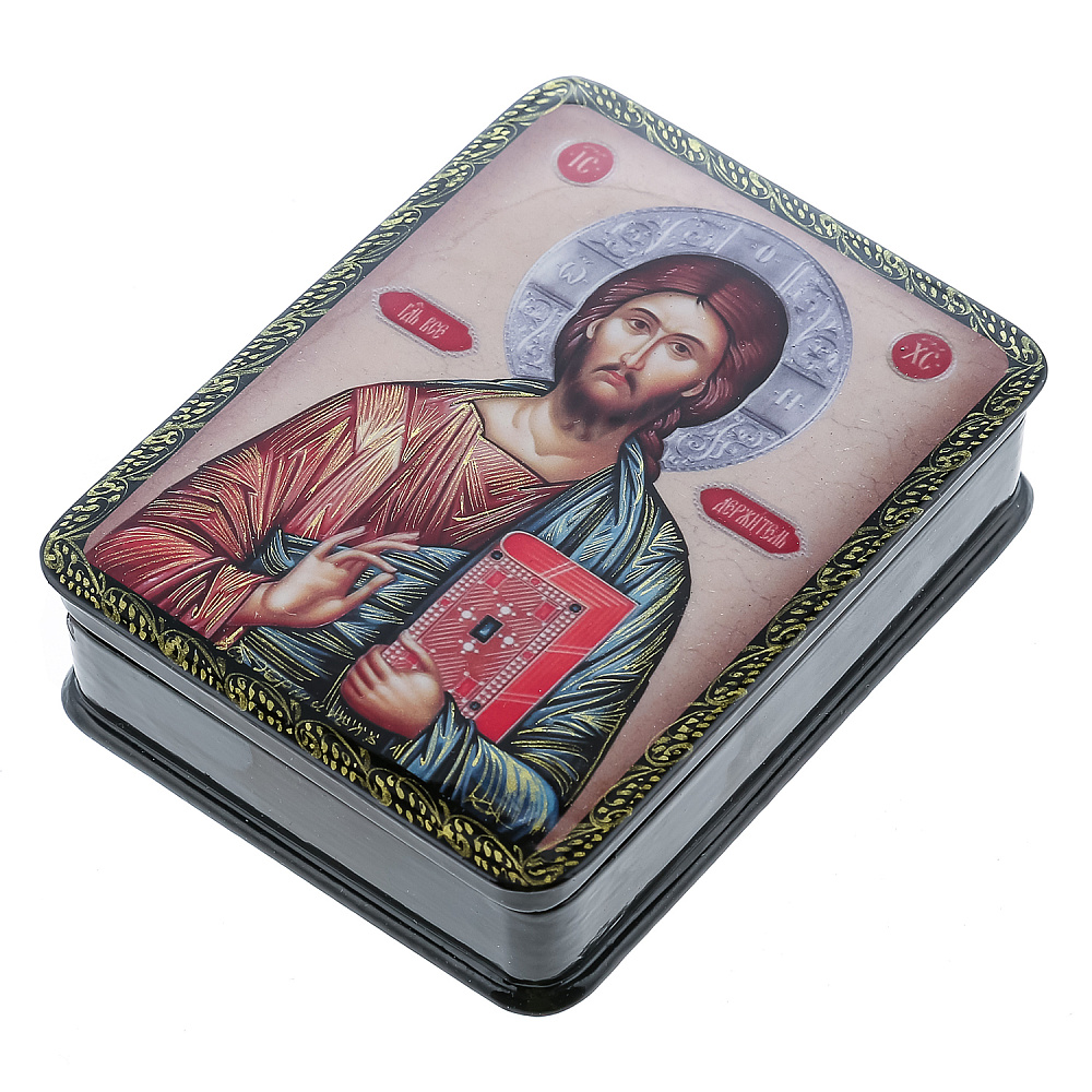 Шкатулка с художественной росписью «Господь Вседержитель» - интернет магазин Русь Велика я фото 1