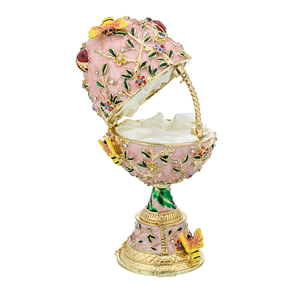 Пасхальное яйцо-шкатулка «Цветы яблони». Традиции Фаберже - интернет магазин Русь Велика я фото 1