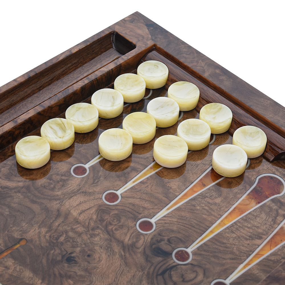 Нарды янтарные «Конь» 60х30 см - интернет магазин Русь Велика я фото 5