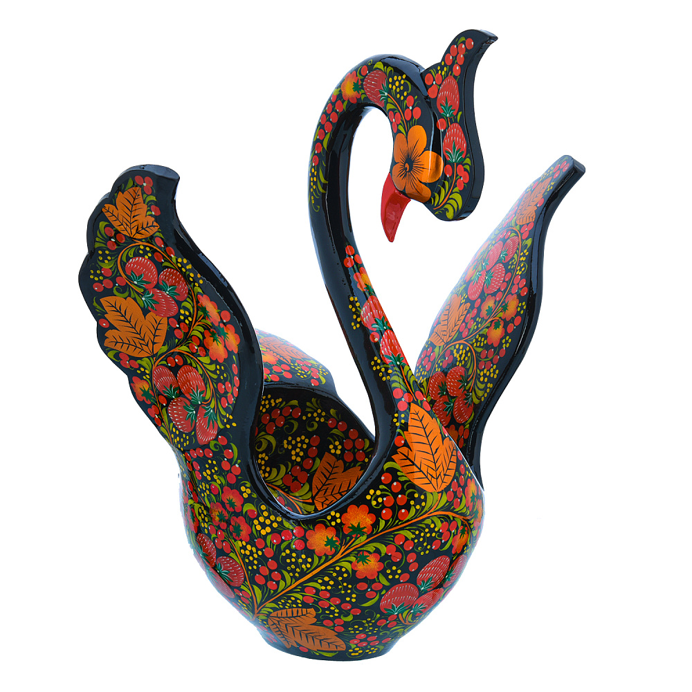 Братина «Лебедь». Хохлома - интернет магазин Русь Велика я фото 2