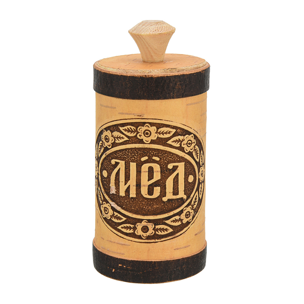 Туес из бересты «Мед» - интернет магазин Русь Велика я 