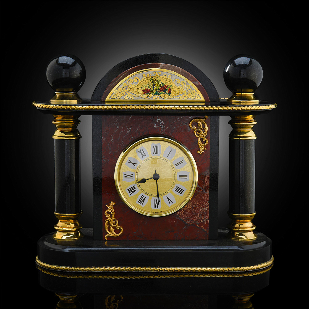 Часы настольные «Бабочка». Златоуст - интернет магазин Русь Велика я фото 1