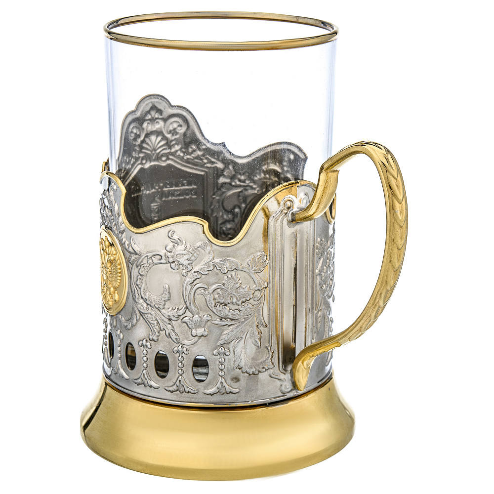 Подстаканник никелированный «Ленинградский вокзал» - интернет магазин Русь Велика я фото 3