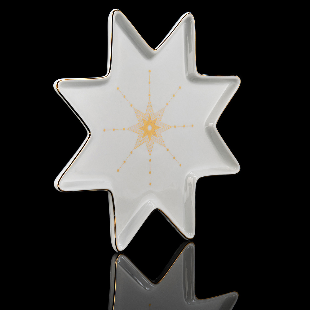 Набор тарелок «Азур золото». Форма Звезда. ИФЗ - интернет магазин Русь Велика я фото 2