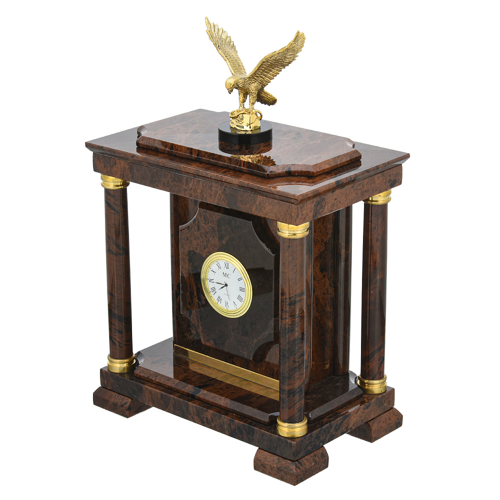 Часы-сейф из натурального камня «Орел» - интернет магазин Русь Велика я 