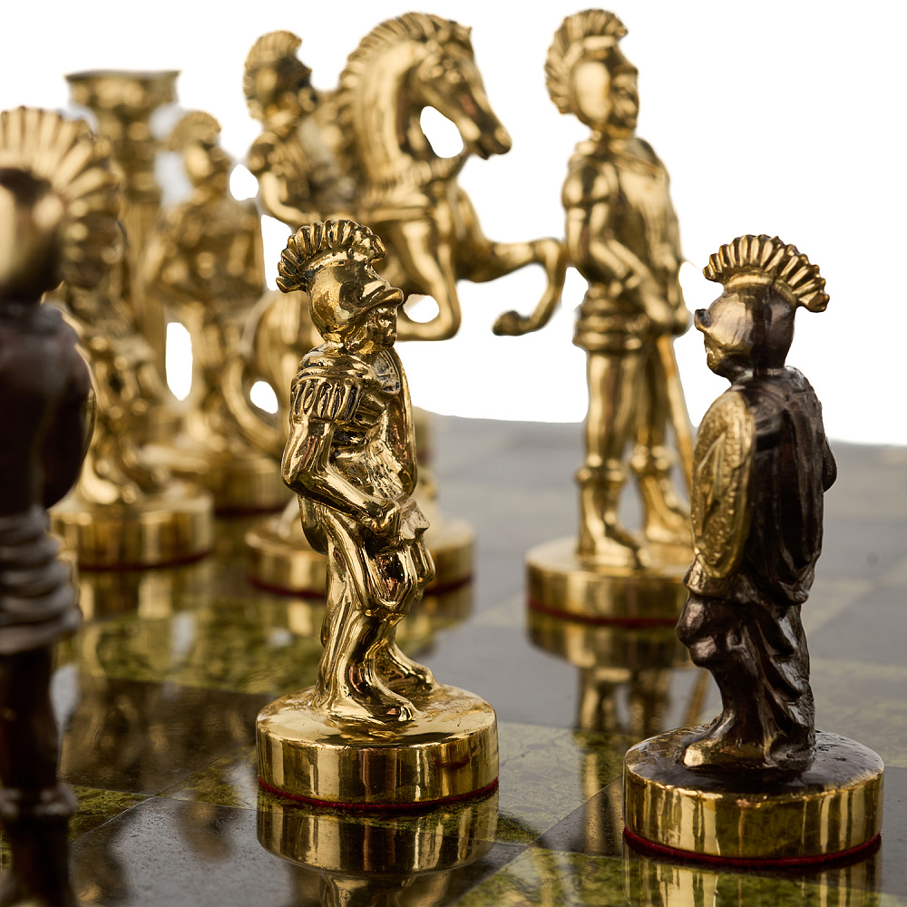 Шахматы из камня и бронзы «Римские» 40х40 см - интернет магазин Русь Велика я фото 10