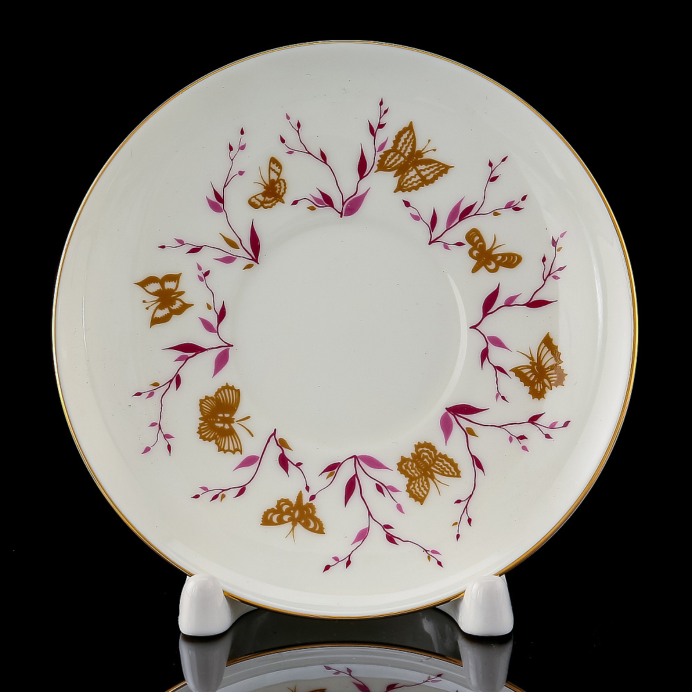 Кофейная пара 165 мл «Розовые веточки». Форма Майская. ИФЗ - интернет магазин Русь Велика я фото 2