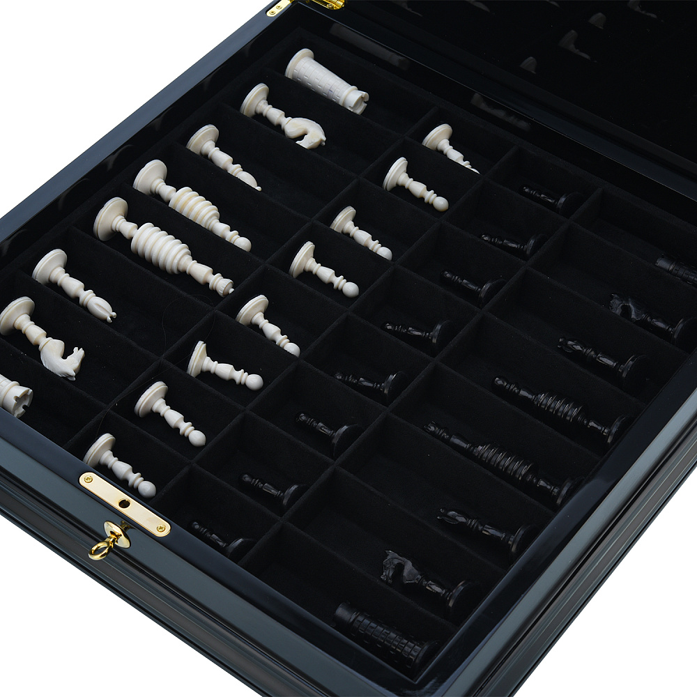 Шахматы с перламутром и фигурами из кости 45х45 см - интернет магазин Русь Велика я фото 9