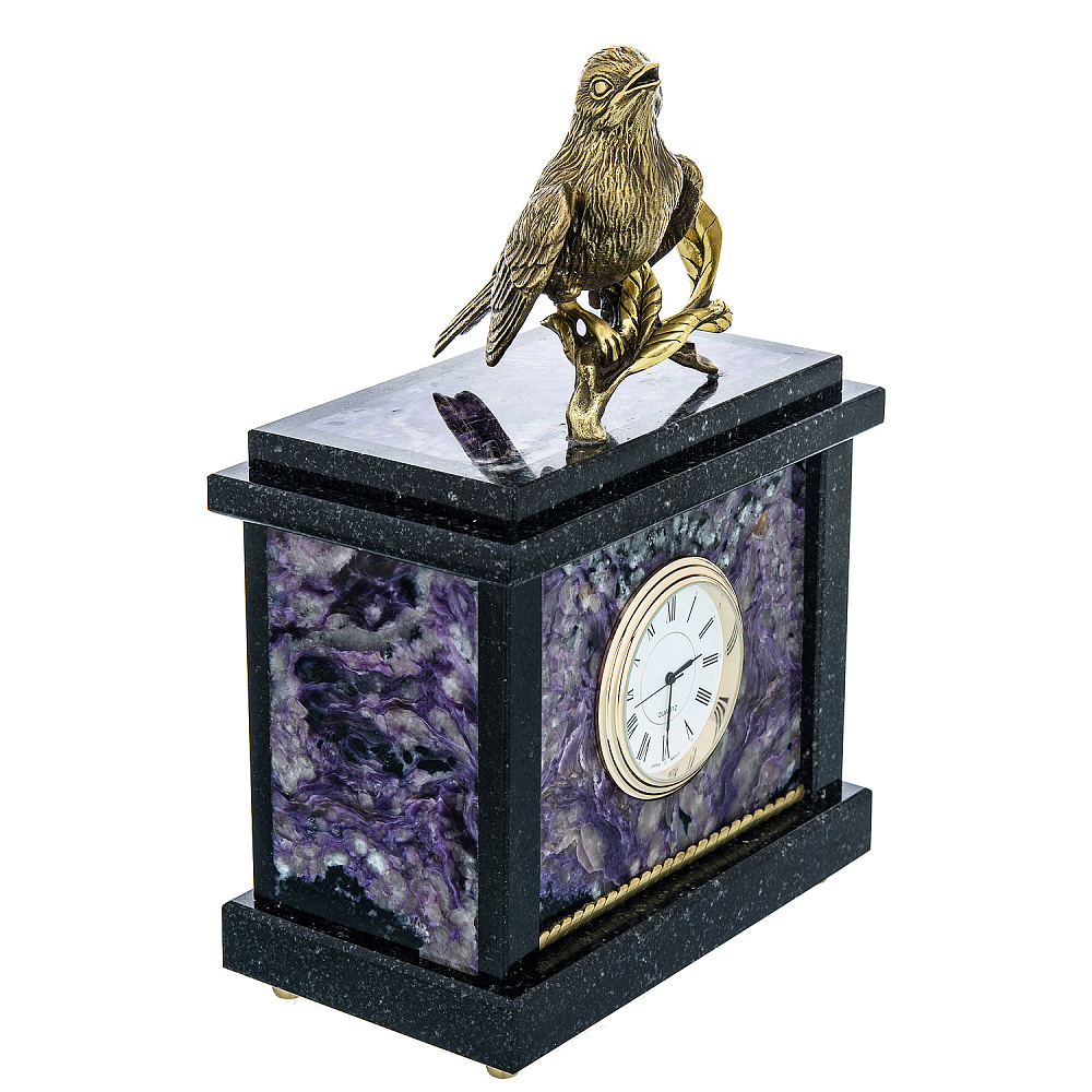 Часы из натурального камня «Соловей». Златоуст - интернет магазин Русь Велика я фото 1