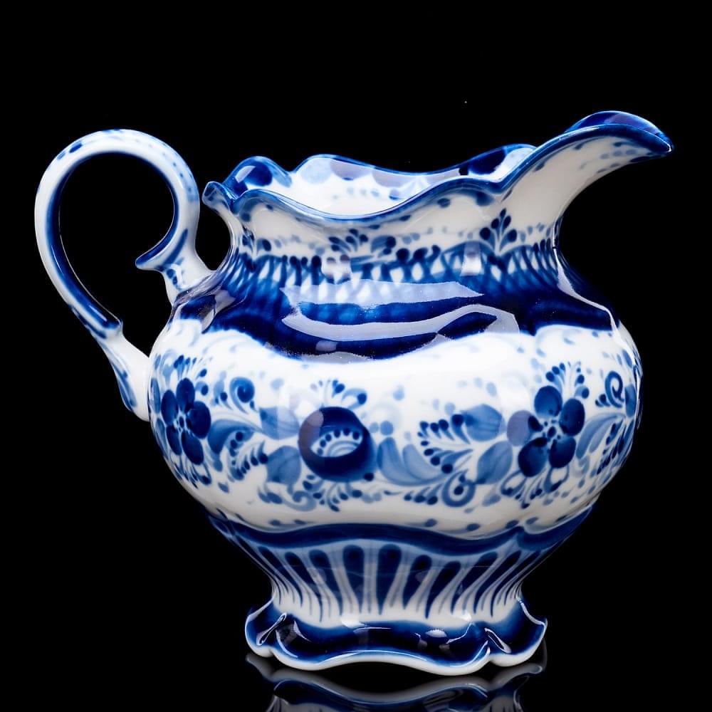 Сливочник «Купец» Гжель - интернет магазин Русь Велика я фото 2