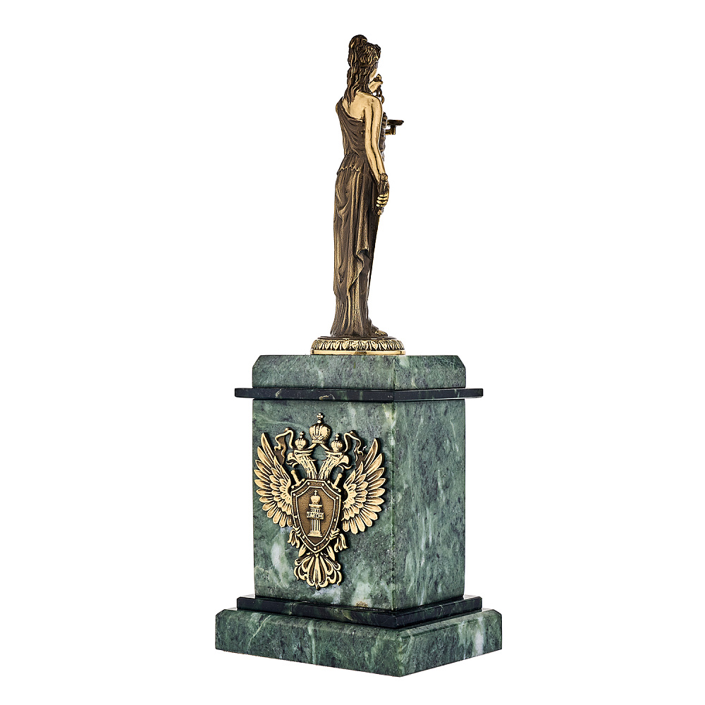 Часы настольные из камня и бронзы «Правосудие. Фемида» - интернет магазин Русь Велика я фото 4