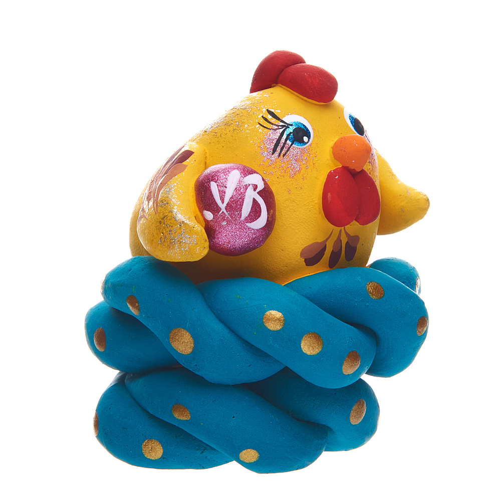 Ковровская игрушка Сувенир ЦЫПЛЕНОК ЖЕЛТЫЙ 5,5*6*6см - интернет магазин Русь Велика я фото 1