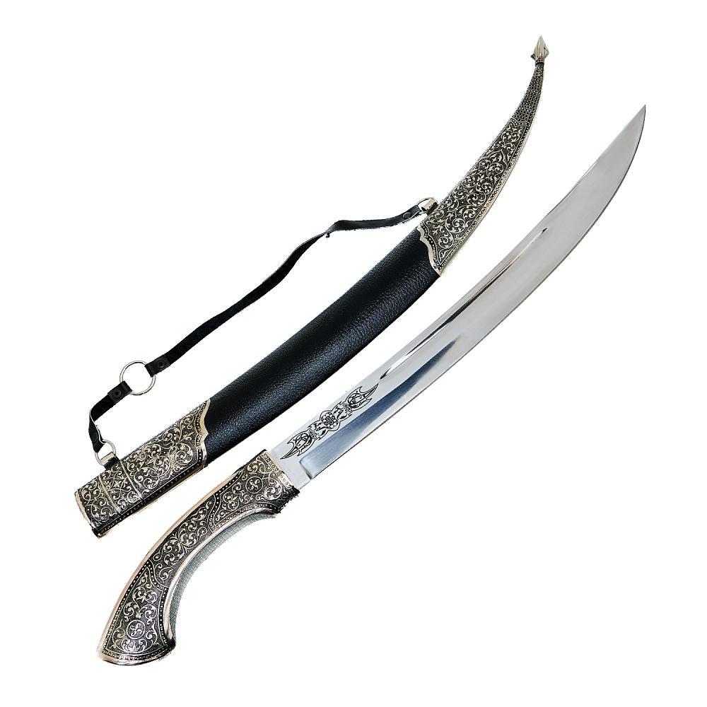 Подарочный набор с кинжалом и рожками для вина «Янычар» - интернет магазин Русь Велика я фото 2