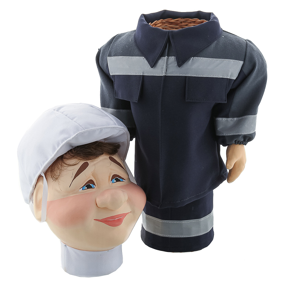 Кукла-бар «Строитель» для бутылки 0,5-0,7 л - интернет магазин Русь Велика я фото 4