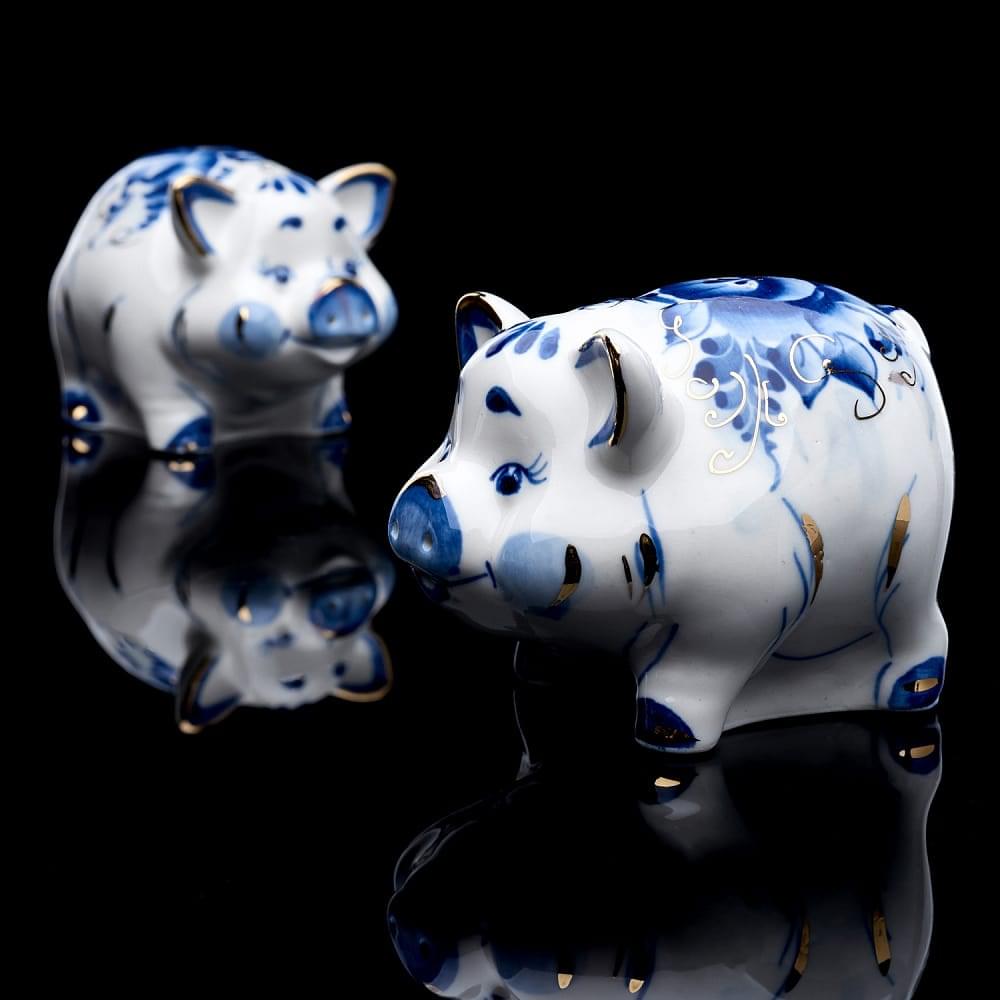 Набор для специй «Поросята» Гжель - интернет магазин Русь Велика я фото 3