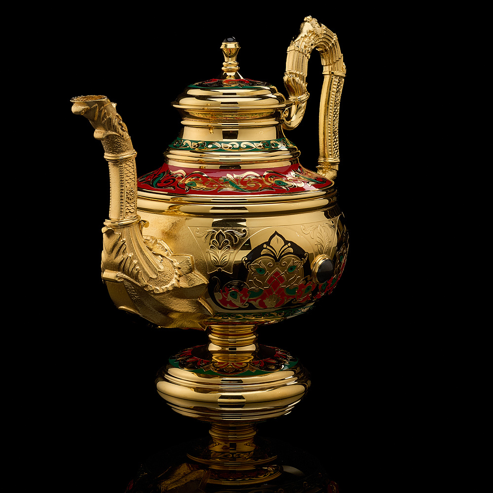 Чайник «Хохлома». Златоуст - интернет магазин Русь Велика я фото 1