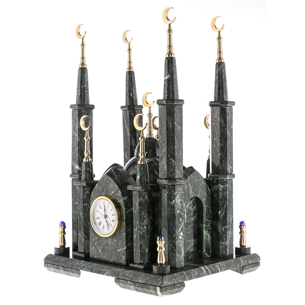 Часы настольные из натурального камня «Мечеть» - интернет магазин Русь Велика я 