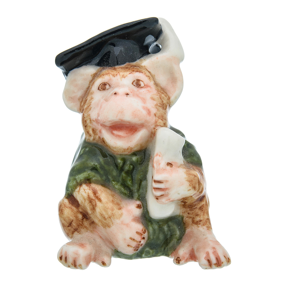 Фарфоровая статуэтка «Обезьяна» - интернет магазин Русь Велика я фото 1