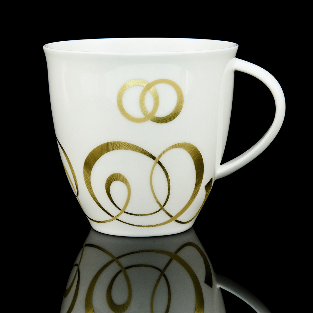 Чайная пара 250 мл «Колечки». Форма «Оливия». ИФЗ - интернет магазин Русь Велика я фото 3