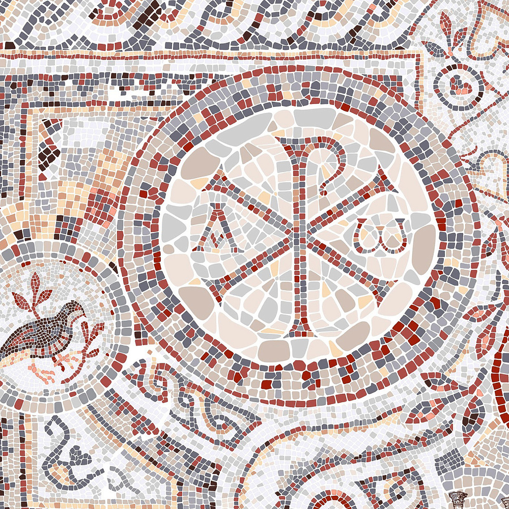 Платок шелковый «Херсонес» 90х90 см - интернет магазин Русь Велика я фото 1