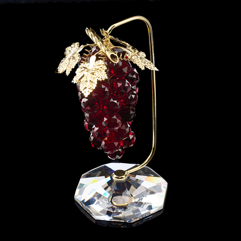 Скульптура из хрусталя «Красный виноград» Asfour Crystal - интернет магазин Русь Велика я фото 2