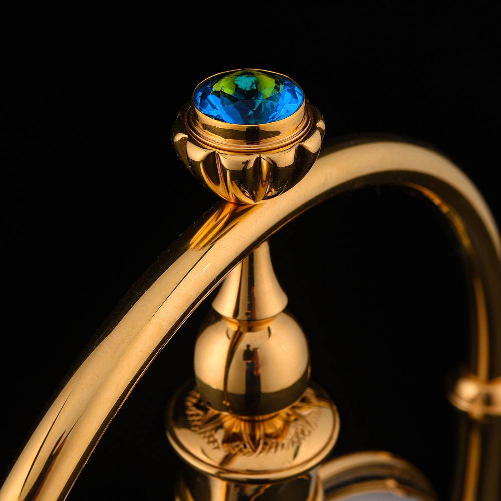 Настольные часы-фляга с нефритом. Златоуст - интернет магазин Русь Велика я фото 6