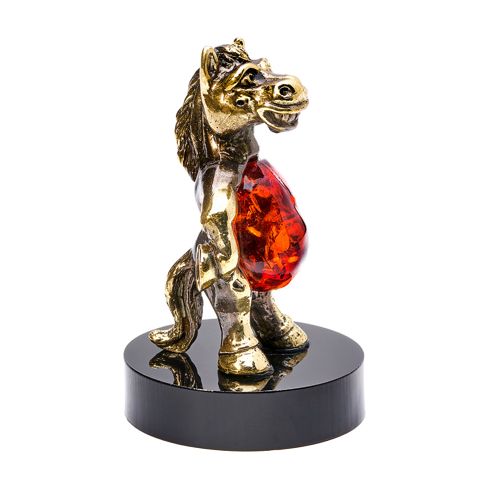 Лошадь Символ 2026 года. Статуэтка «Будем сыты и здоровы» - интернет магазин Русь Велика я 