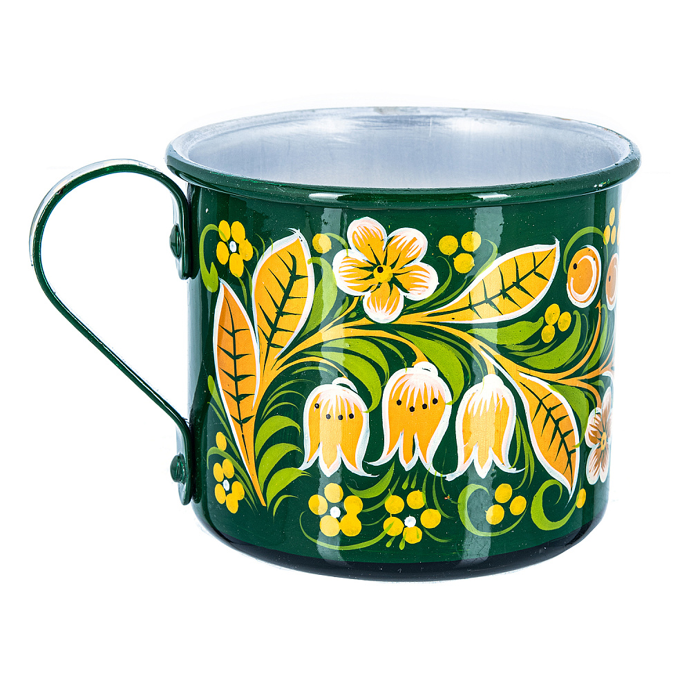 Кружка 400 мл «Ландыш». Хохлома - интернет магазин Русь Велика я 