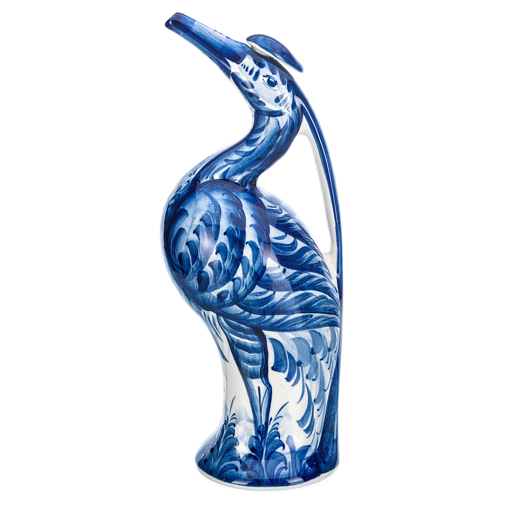 Кувшин «Цапля». Гжель - интернет магазин Русь Велика я 