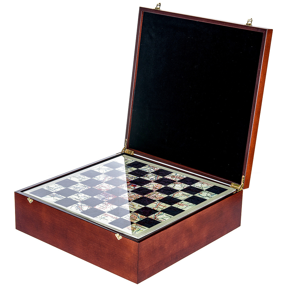 Шахматы коллекционные с фигурами из олова «Вторая Мировая война» 34х34 см - интернет магазин Русь Велика я фото 16