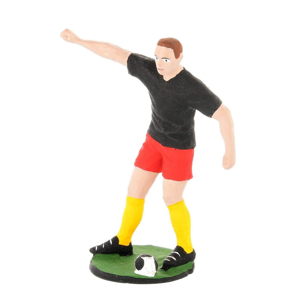 Оловянная миниатюра «Футбол. Красно-жёлтые» в берёзовой шкатулке - интернет магазин Русь Велика я фото 3