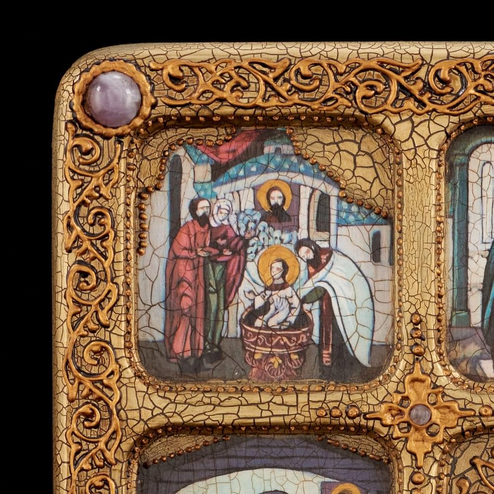 Икона подарочная «Блаженная Матрона Московская» 29 х 42 см - интернет магазин Русь Велика я фото 4