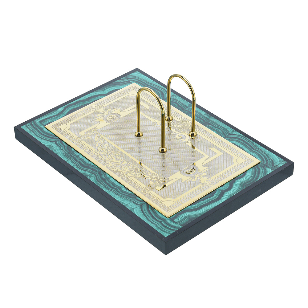 Настольный письменный набор из малахита с позолотой «Конь» - интернет магазин Русь Велика я фото 5