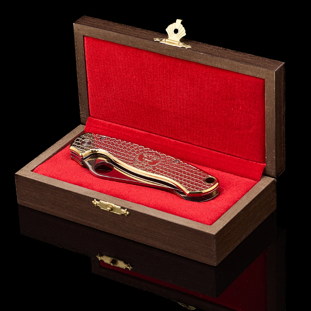 Нож сувенирный складной «Герб РФ». Златоуст - интернет магазин Русь Велика я фото 4