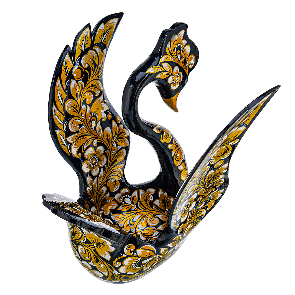 Братина «Лебедь». Хохлома - интернет магазин Русь Велика я фото 2