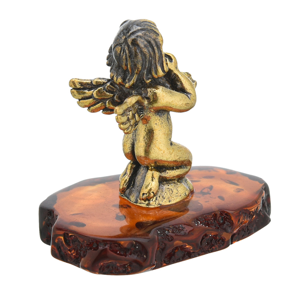 Статуэтка с янтарем «Амурчик» - интернет магазин Русь Велика я фото 2