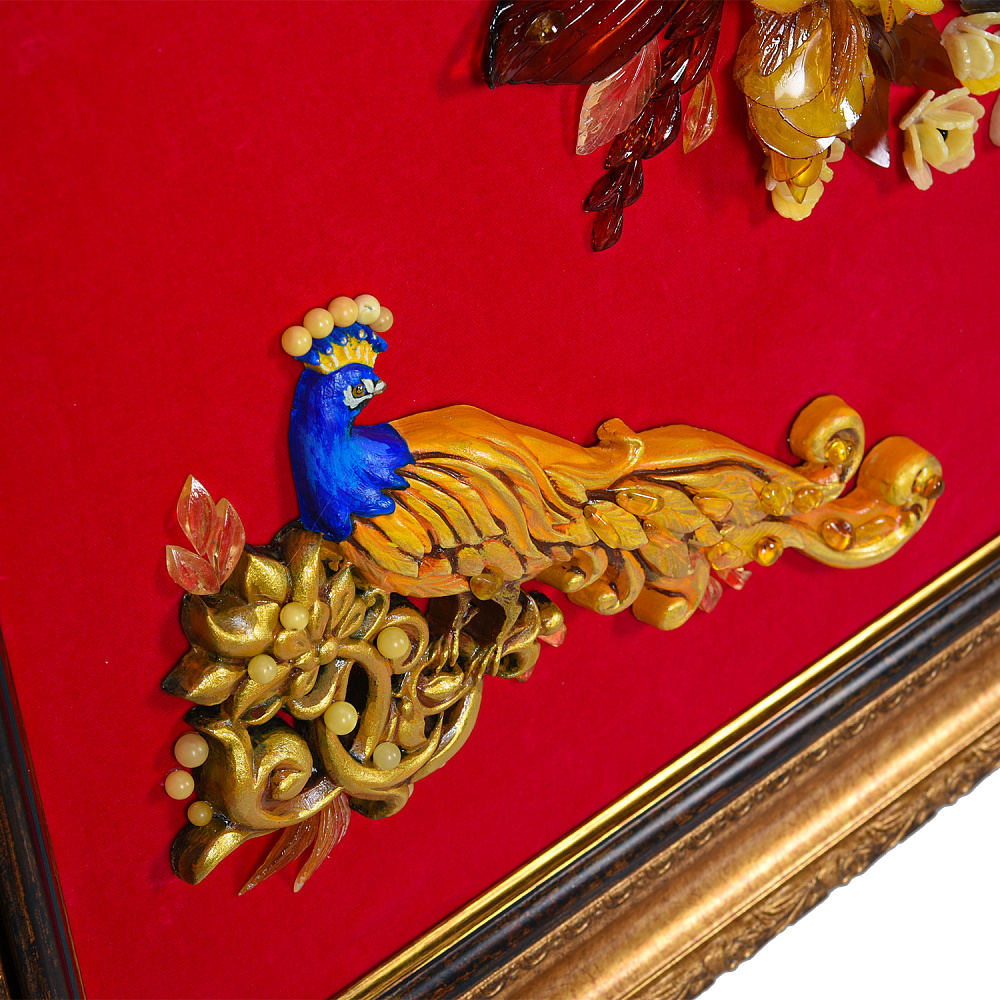 Картина янтарная «Роскошь цветов» 80х100 см - интернет магазин Русь Велика я фото 6