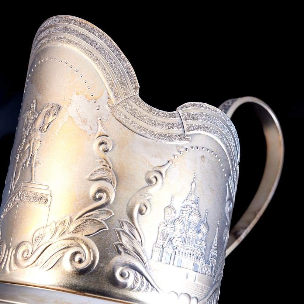 Подстаканник посеребренный - интернет магазин Русь Велика я фото 5