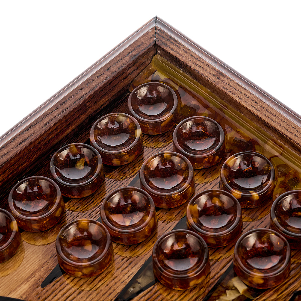 Нарды янтарные «Герб РФ» 46х23 см - интернет магазин Русь Велика я фото 5