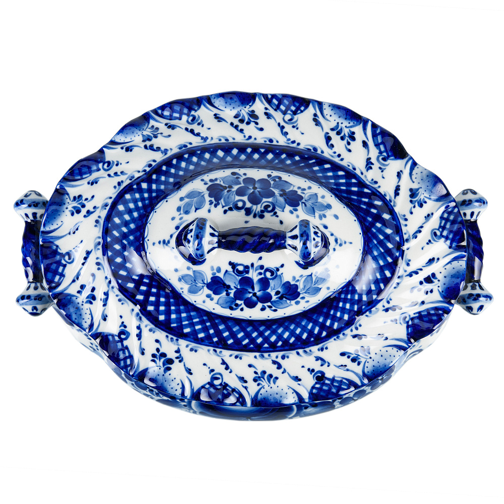 Супник 2,8 л «Нежность». Гжель - интернет магазин Русь Велика я фото 2