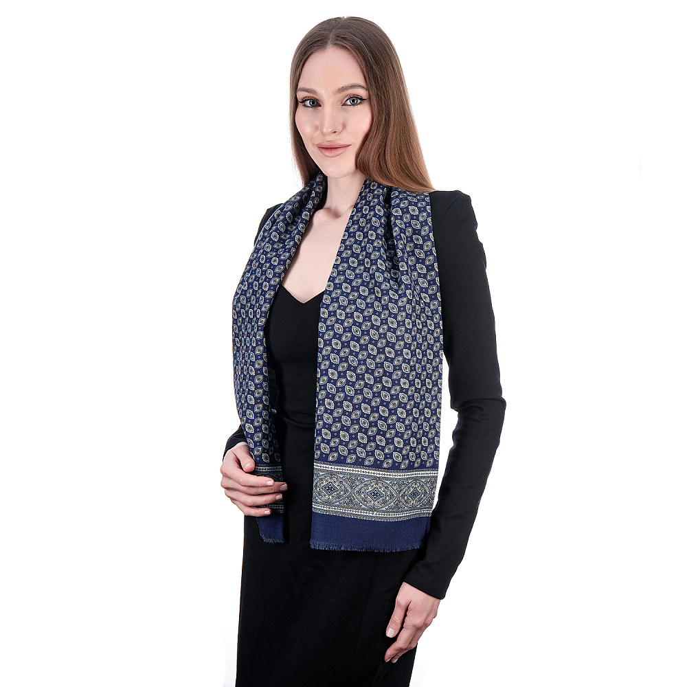 Кашне ПавлоПосадское «Виктор» 140х27 см - интернет магазин Русь Велика я фото 1