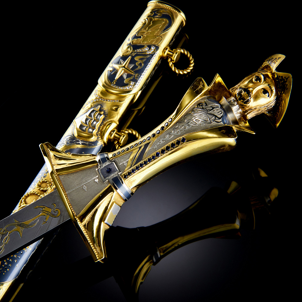 Кортик авторский «Остров сокровищ». Златоуст - интернет магазин Русь Велика я фото 3