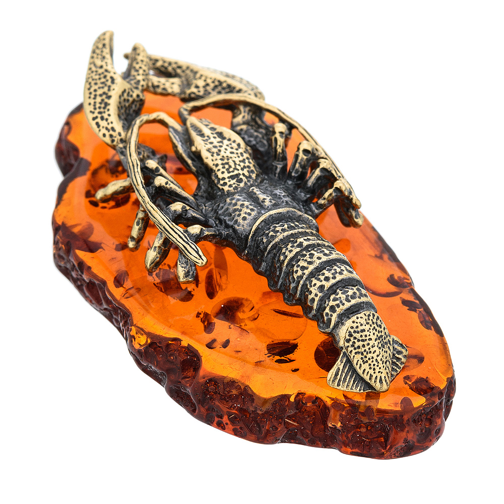Статуэтка с янтарем «Рак» - интернет магазин Русь Велика я фото 3