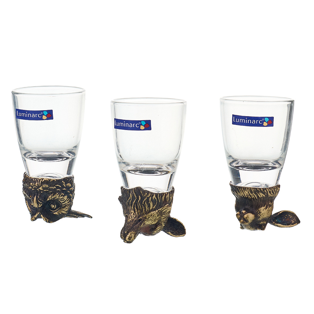 Набор стопок-перевертышей «Лиса, Сова, Заяц» - интернет магазин Русь Велика я фото 1