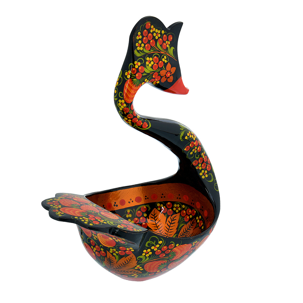 Братина «Лебедь». Хохлома - интернет магазин Русь Велика я фото 3